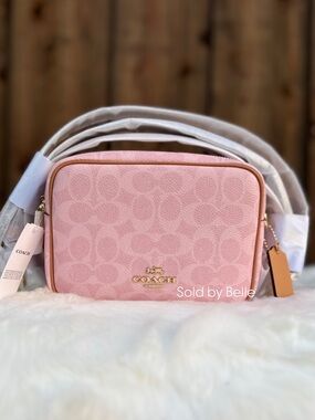 NWT Coach Mini Carey Powder Pink Purse
